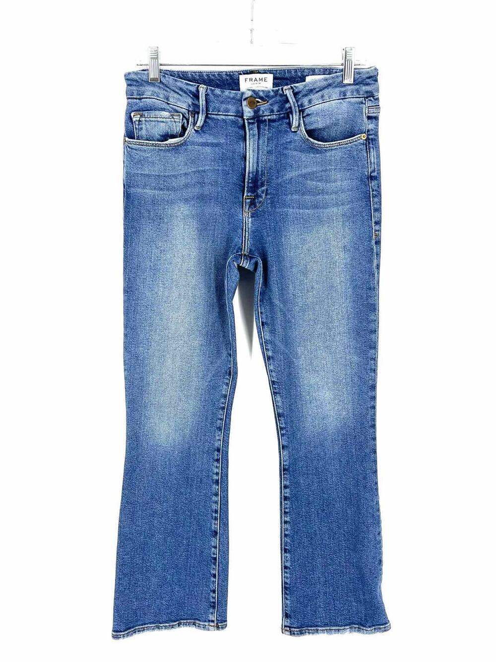 Frame Size 27=4 Blue Distressed Denim Premium Denim Jeans